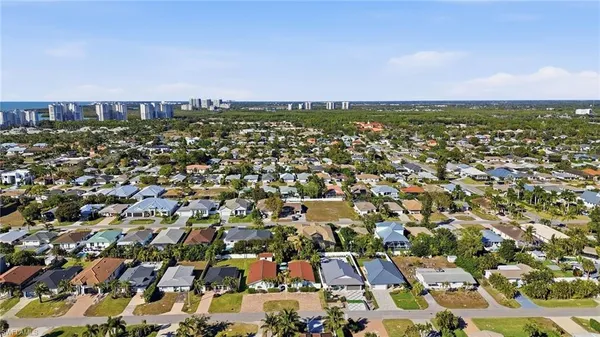 an aerial view of a city with lots of residential buildings