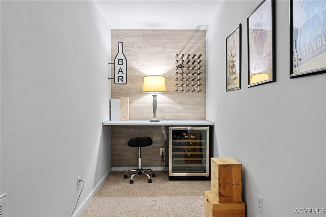 7324 Hawkshead Road Henrico, VA 23231 - Photo 21 of 29 Office with light colored carpet, beverage cooler,