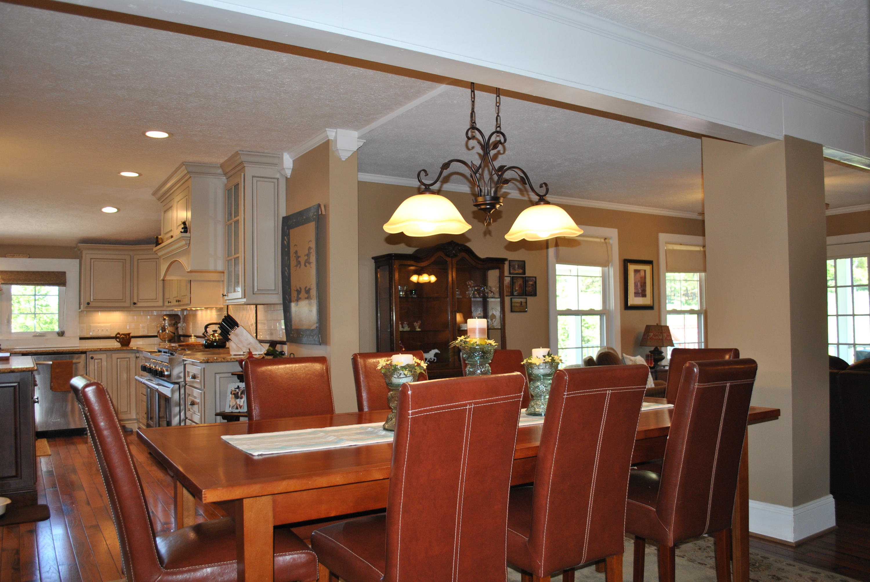1330 Huffville Road Northeast Pilot, VA 24138 - Photo 46 of 100 a view of a dining room with furniture window and wooden floor