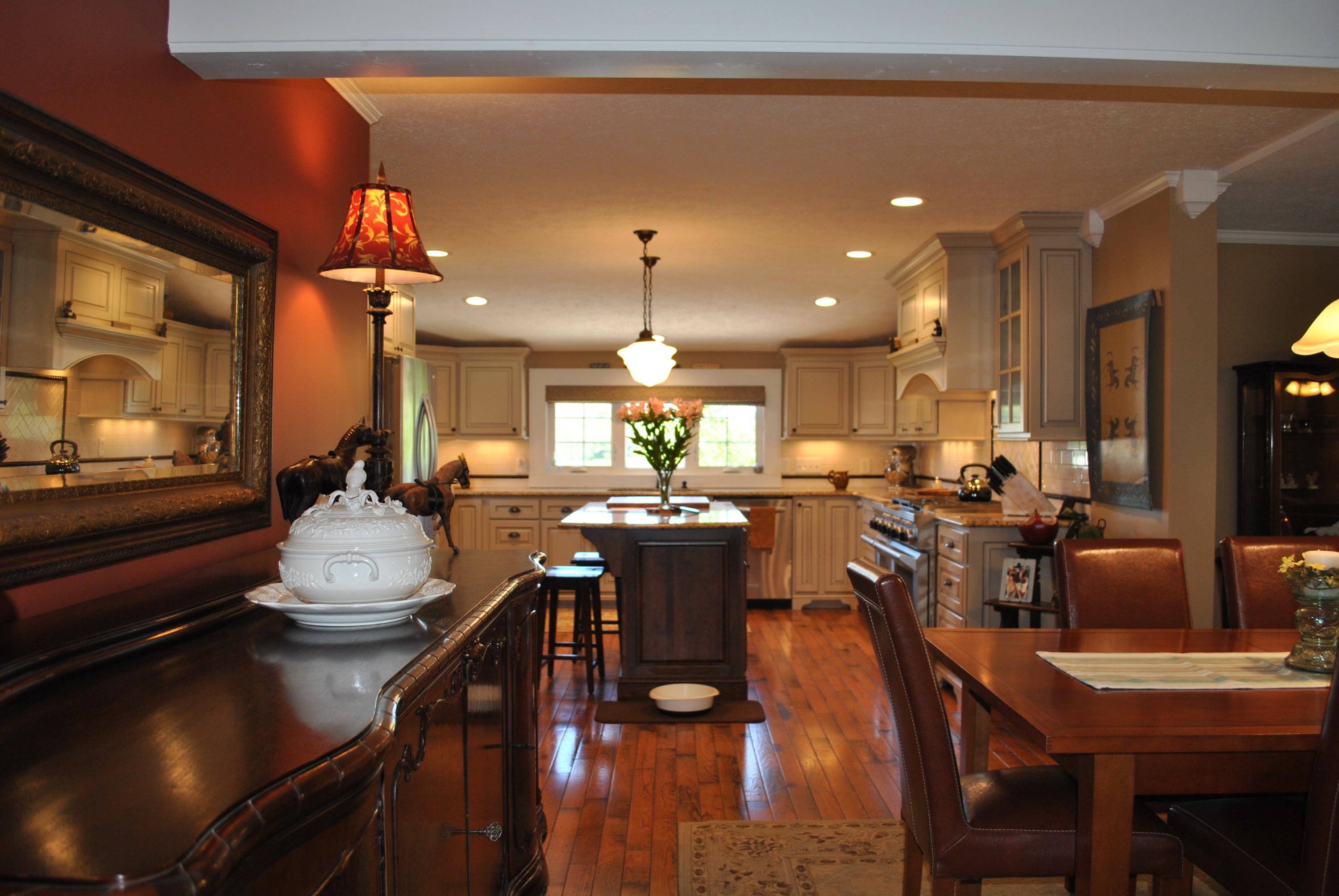 1330 Huffville Road Northeast Pilot, VA 24138 - Photo 47 of 100 a view of a dining room with furniture wooden floor and chandelier
