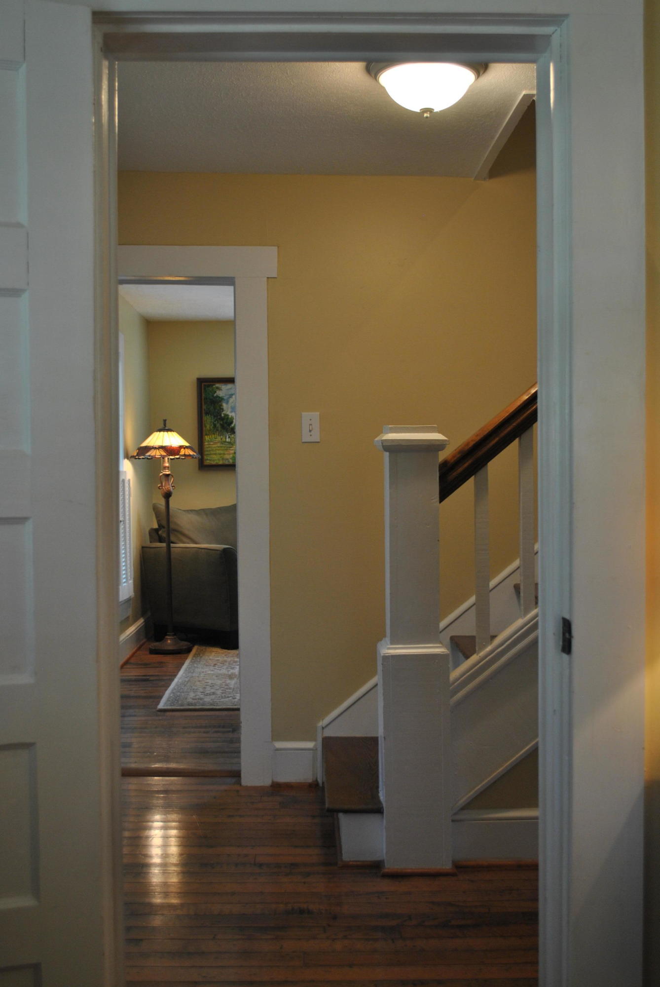 1330 Huffville Road Northeast Pilot, VA 24138 - Photo 67 of 100 a view of a hallway with wooden floor and a cabinet
