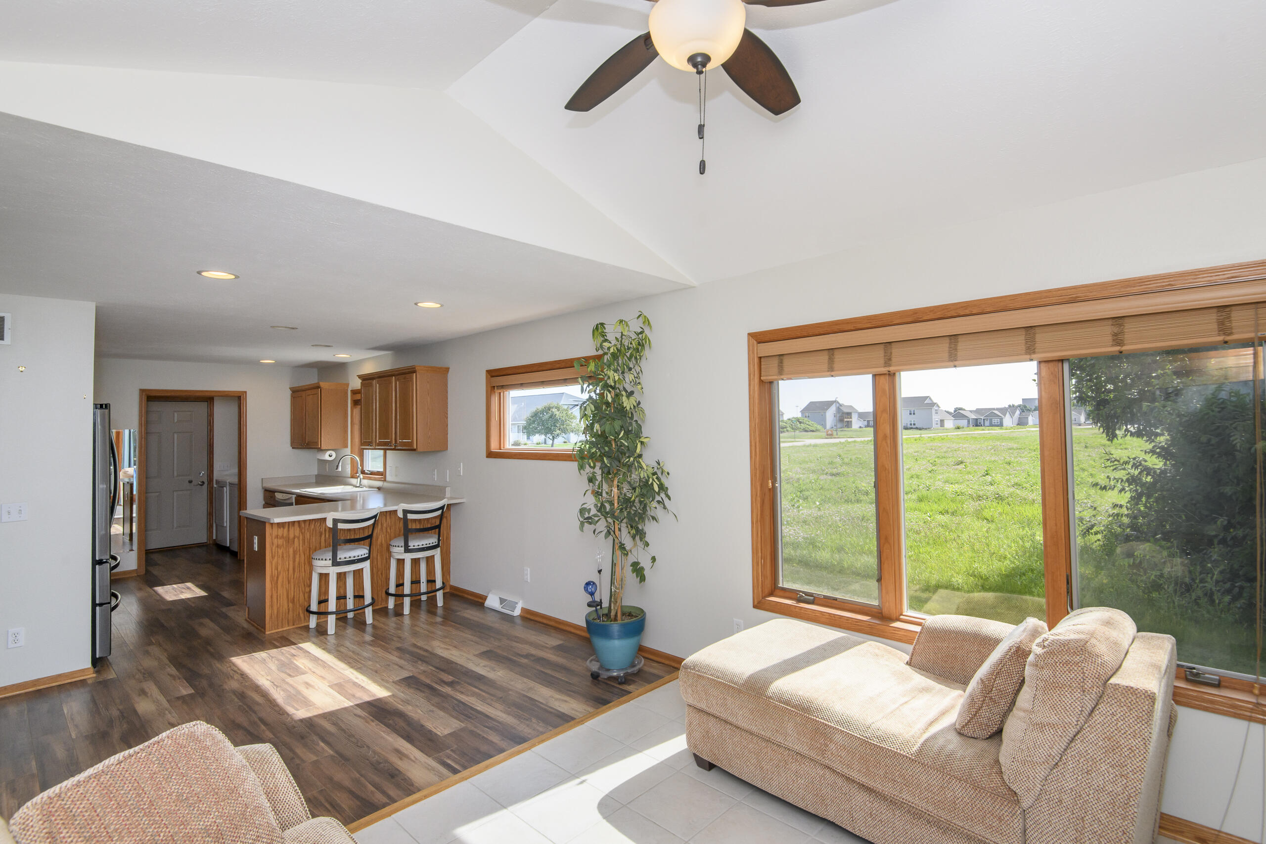 1610 Kyle Lane, Unit 28 Beloit, WI 53511 - Photo 12 of 35 Sunroom to Kitchen
