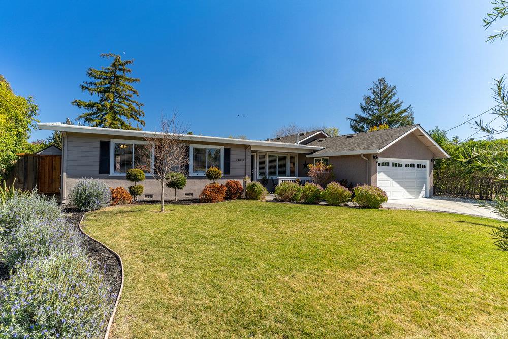 14832 Acton Drive San Jose, CA 95124 - Photo 1 of 47 a front view of a house with swimming pool having outdoor seating
