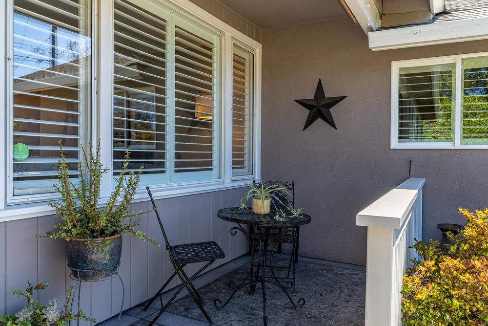 14832 Acton Drive San Jose, CA 95124 - Photo 3 of 47 a view of a porch with chairs and potted plants
