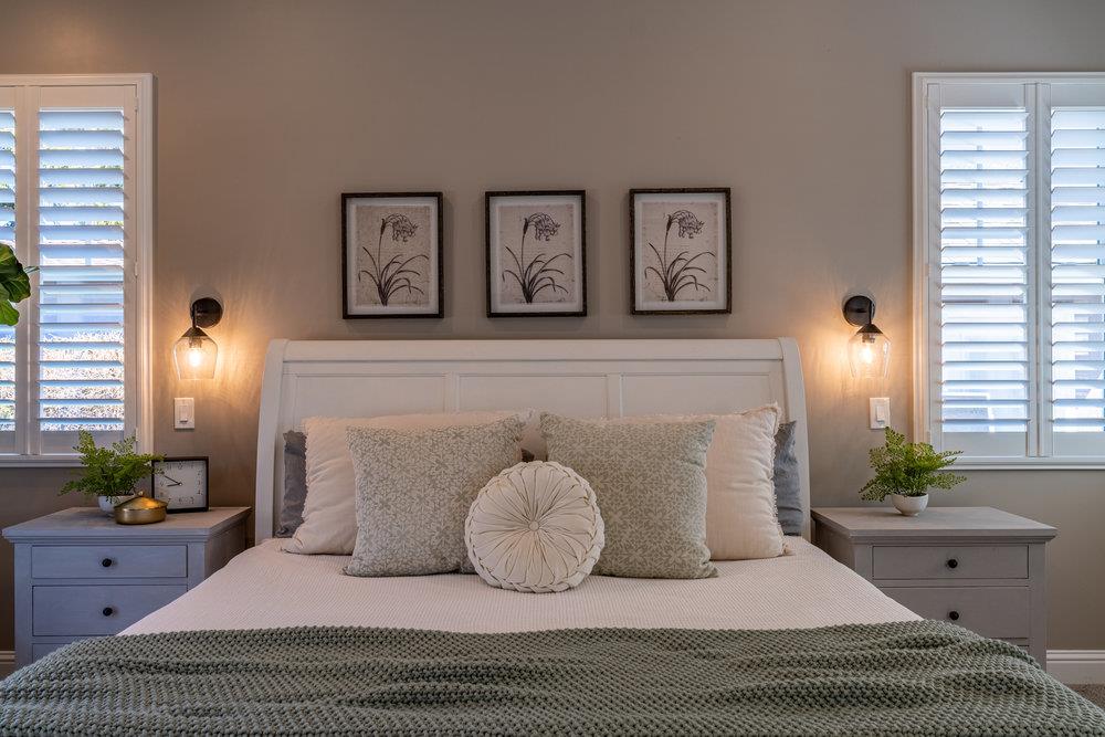 14832 Acton Drive San Jose, CA 95124 - Photo 33 of 47 a bedroom with a bed and a potted plant