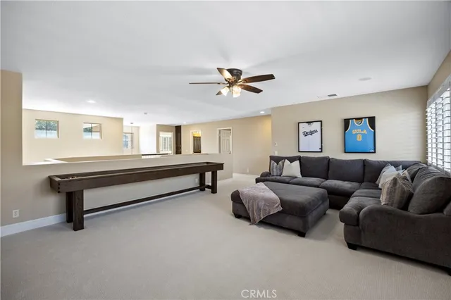 a view of a balcony with wooden floor