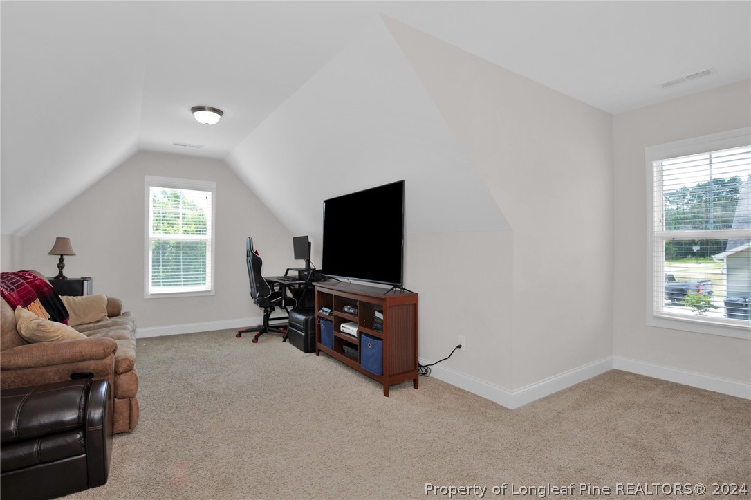 9670 East Reeves Bridge Road Linden, NC 28356 - Photo 22 of 35 a living room with furniture and a flat screen tv