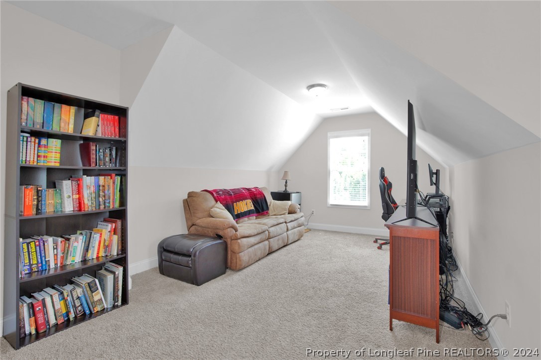 9670 East Reeves Bridge Road Linden, NC 28356 - Photo 23 of 35 a living room with furniture and a book shelf