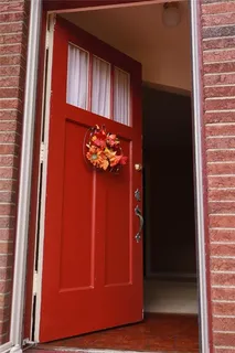 a view of an entryway door