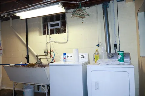 a room with storage and utility