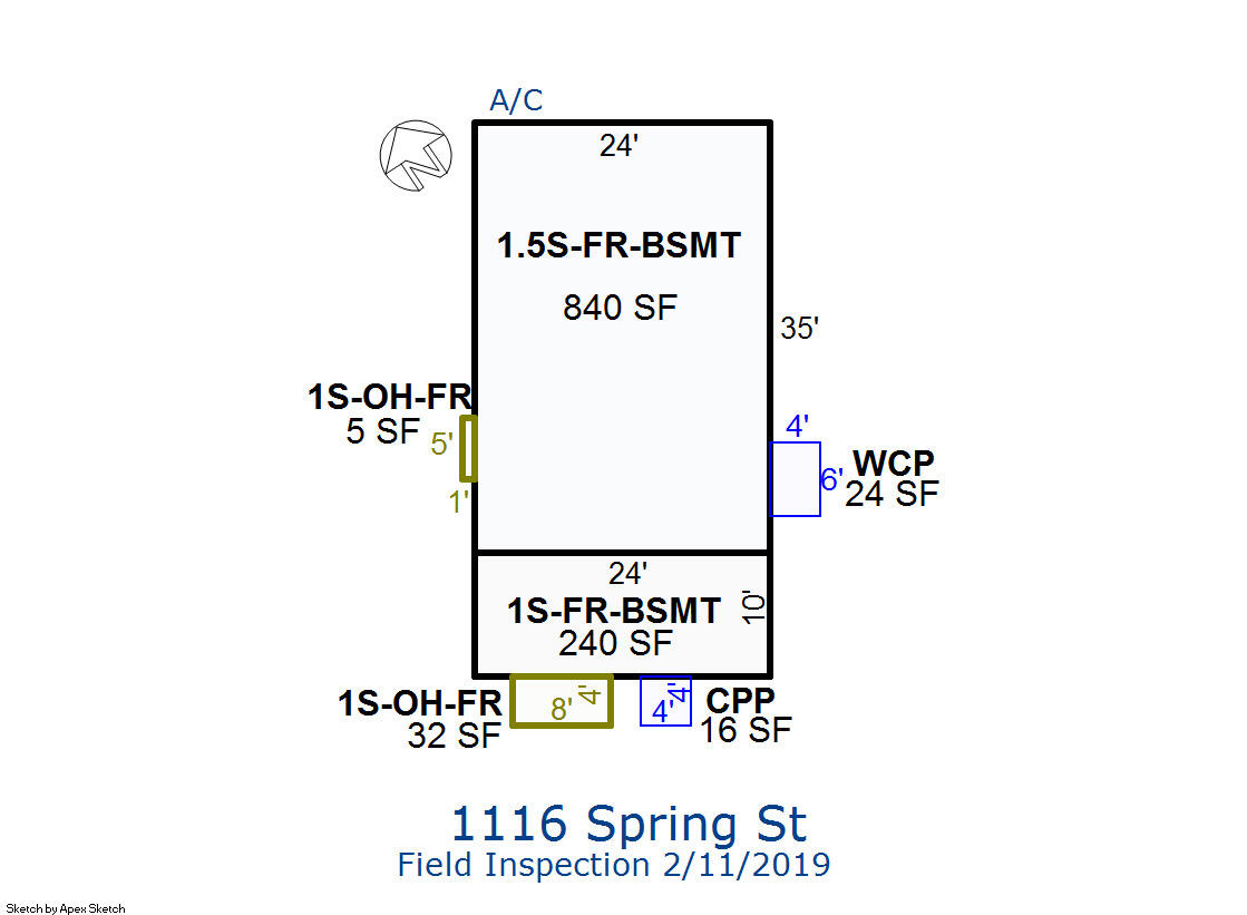 1116 Spring Street Muskegon, MI 49442 - Photo 28 of 28 Floor Plan