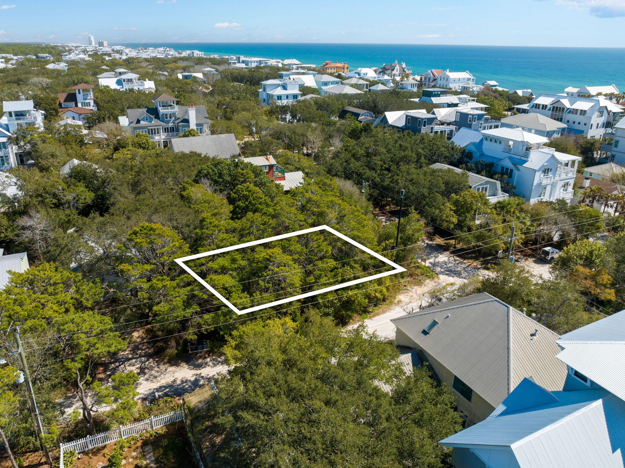 Lot 12 West Grove Avenue Santa Rosa Beach, FL 32459 - Photo 3 of 8 an aerial view of multiple house