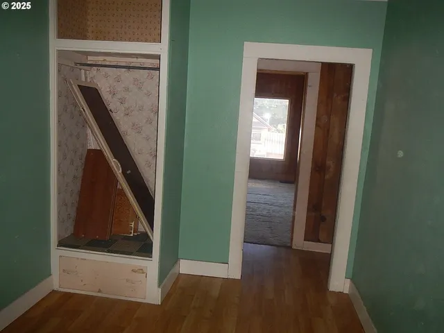 a view of an front door