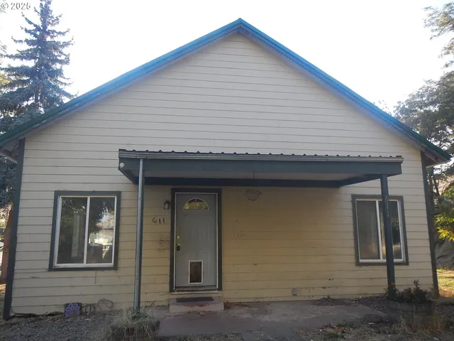 a front view of a house