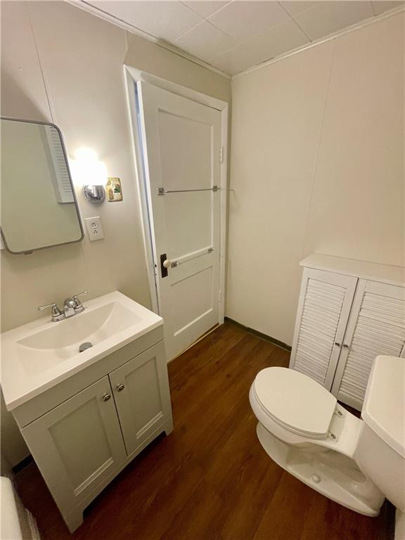 1121 School Road Apollo, PA 15613 - Photo 21 of 30 a bathroom with a sink a toilet and vanity