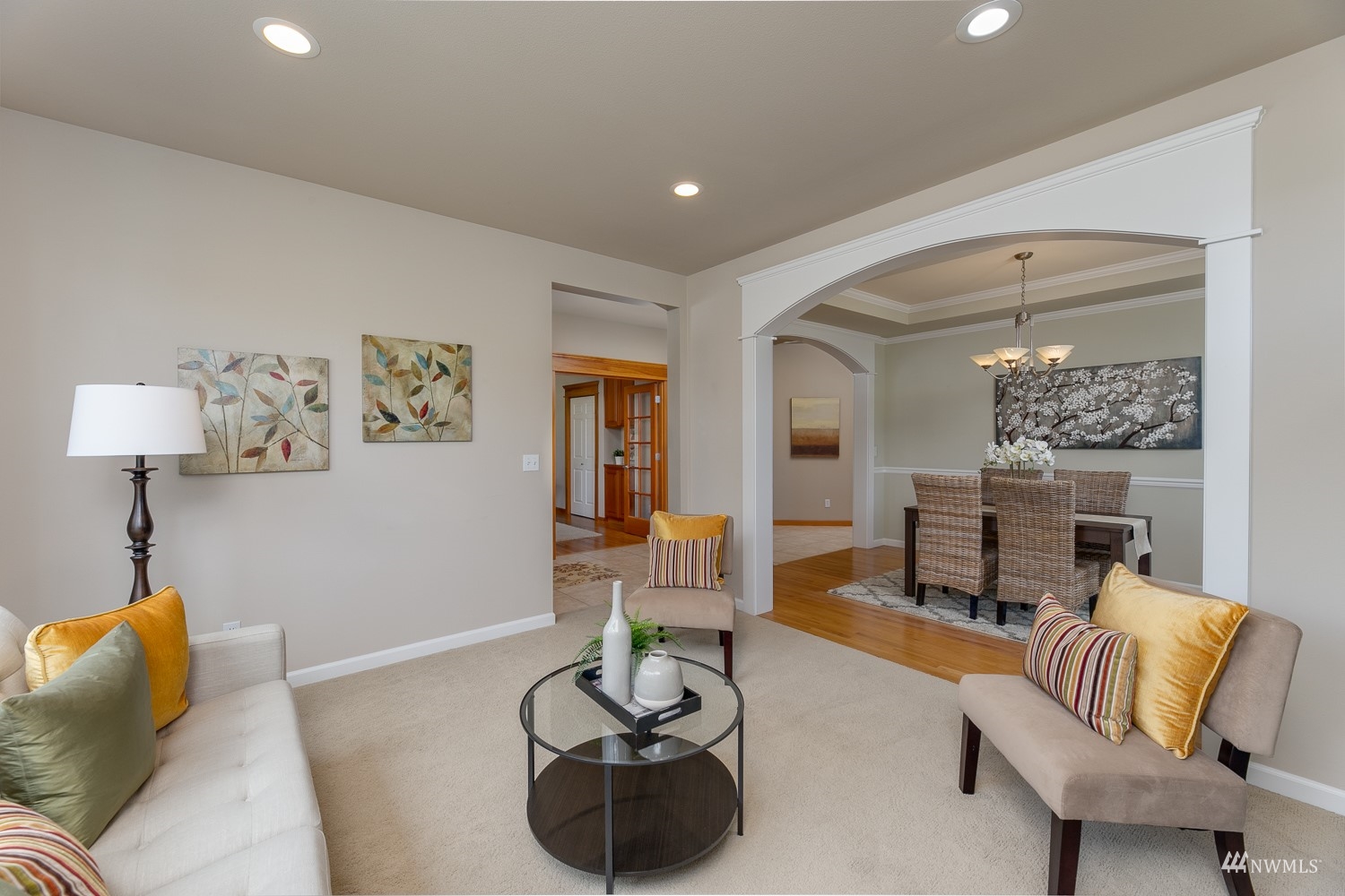 24222 23rd Avenue Southeast Bothell, WA 98021 - Photo 13 of 40 a living room with furniture and a wooden floor