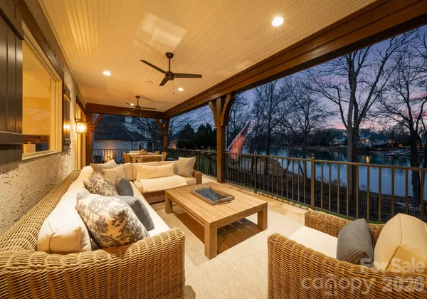 a outdoor space with patio lots of furniture