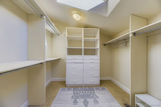 a view of walk in closet