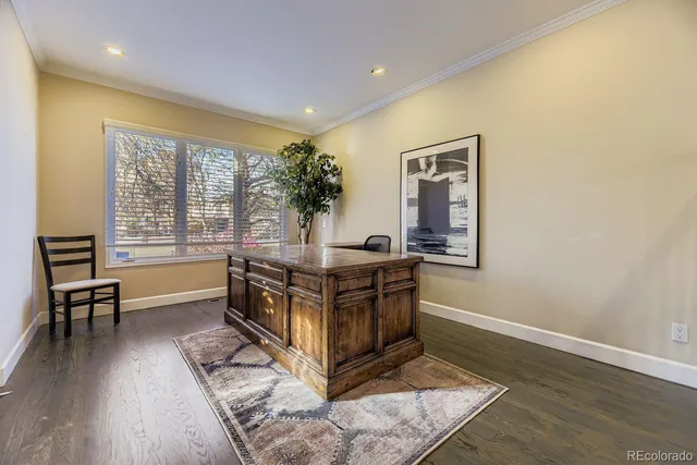 a room with furniture and a window