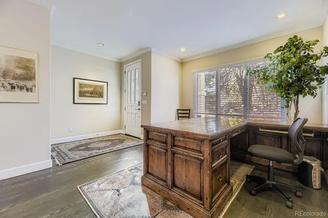 a room with furniture and a window