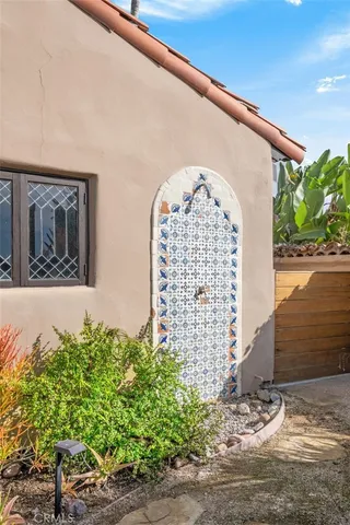 a view of a building with a yard