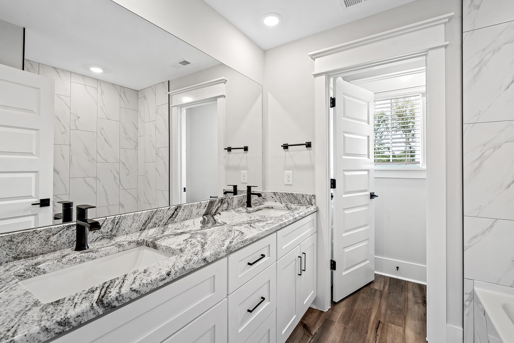 608 Silver Trace White House, TN 37188 - Photo 16 of 19 a bathroom with a granite countertop sink mirror and a toilet