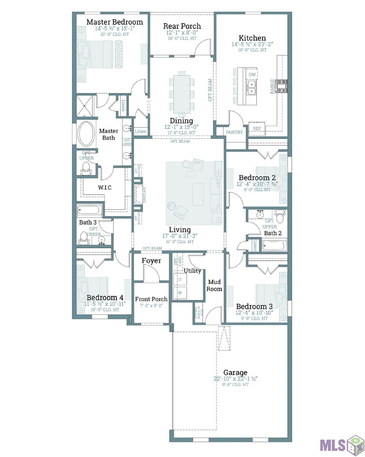 4032 Atwater Reserve Avenue Baton Rouge, LA 70820 - Photo 35 of 35 Stanton - Floorplan