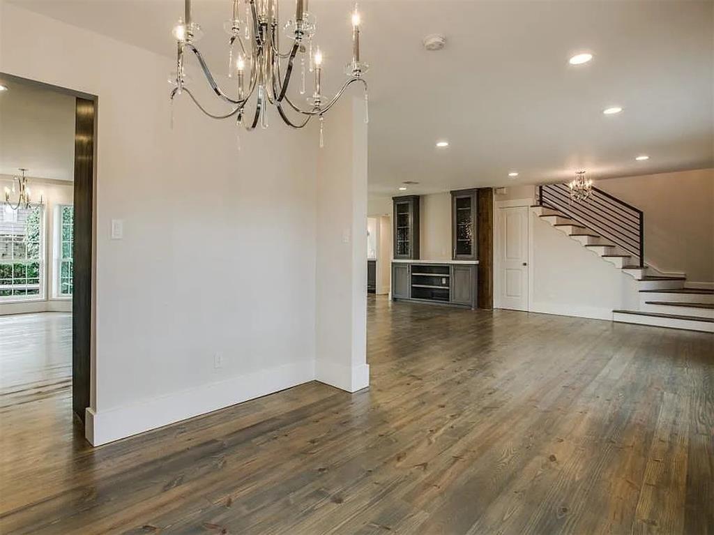 4310 Forest Bend Road Dallas, TX 75244 - Photo 11 of 34 a view of kitchen with furniture and wooden floor