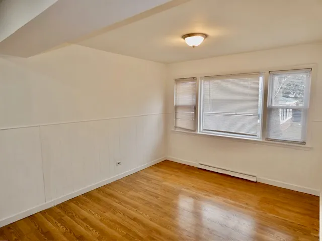 an empty room with window