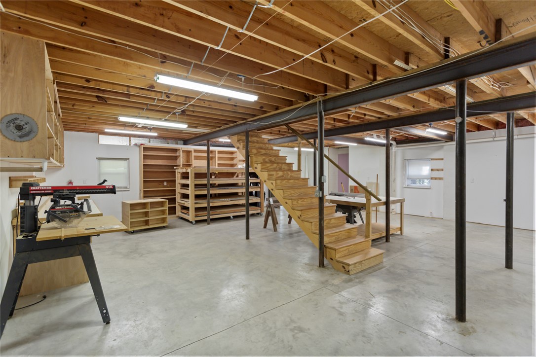 621 Burns Mill Road West Union, SC 29696 - Photo 23 of 45 A spacious, unfinished basement offers endless possibilities for customization and future expansion.