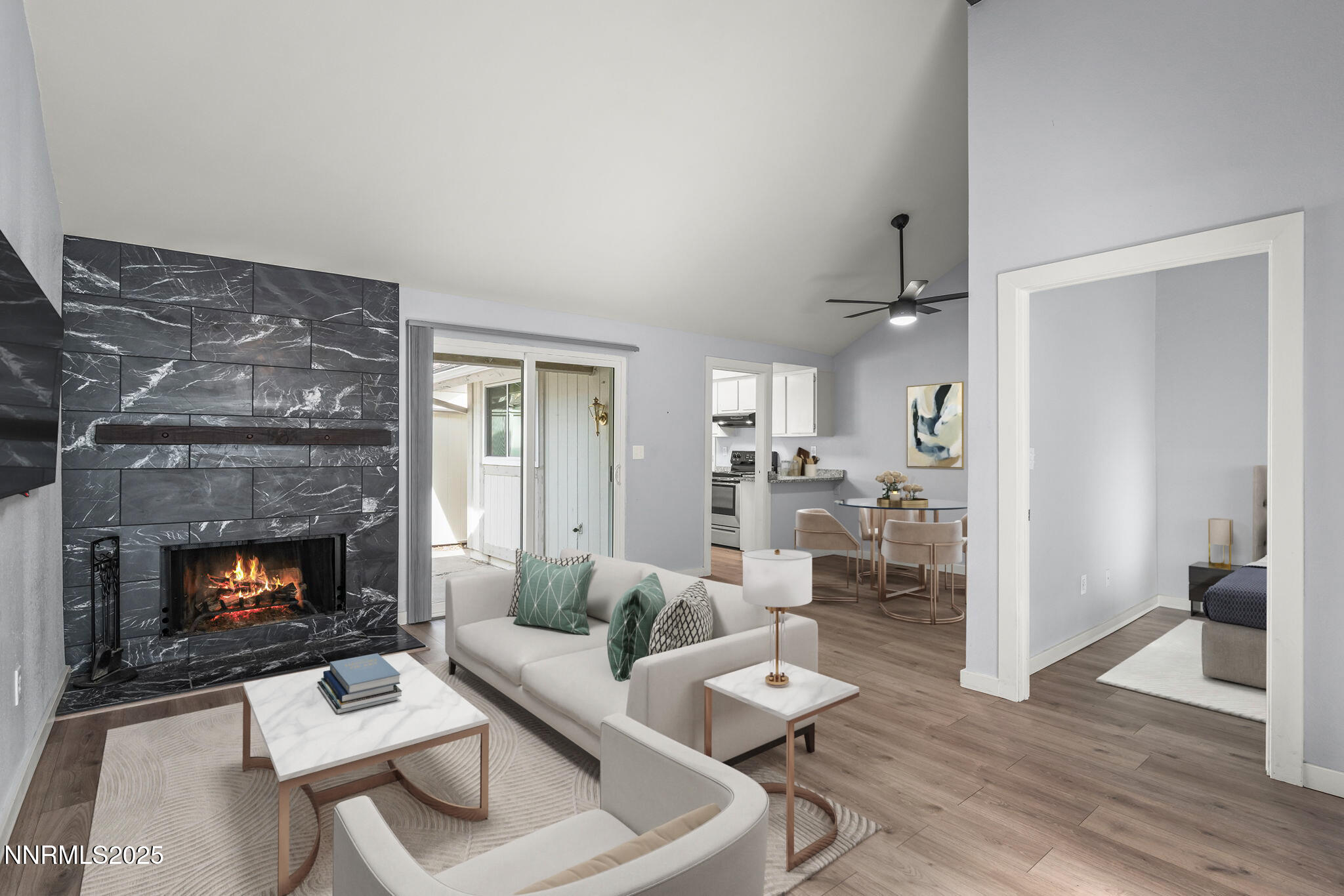 1149 Wagon Wheel Circle Reno, NV 89503 - Photo 5 of 19 a living room with furniture and a fireplace