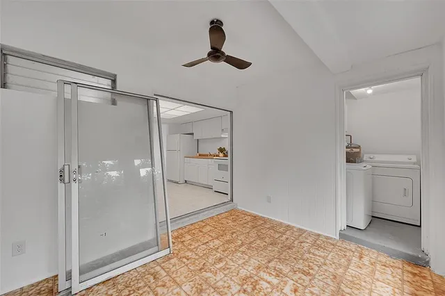 a view of an empty room