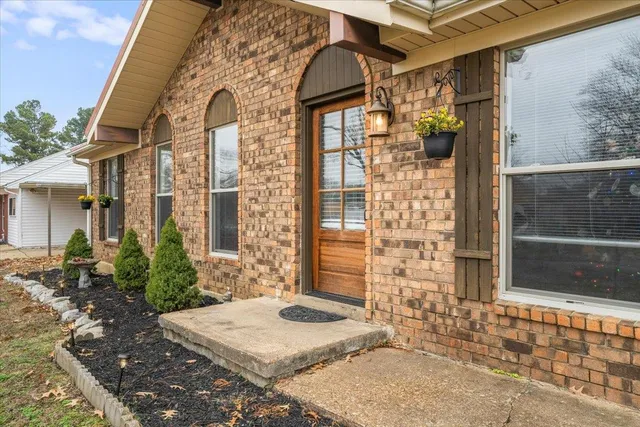 a front view of a house