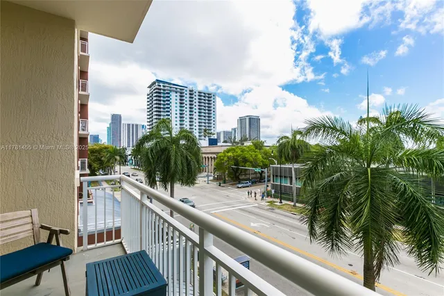 a view of balcony and patio