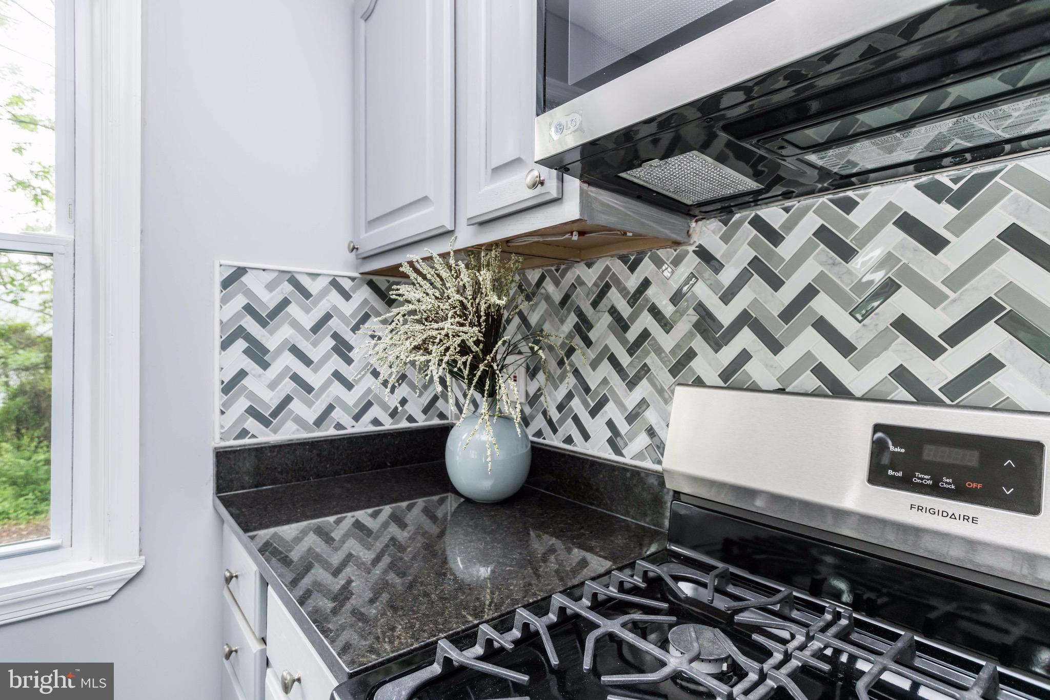 Beautiful tile backsplash
