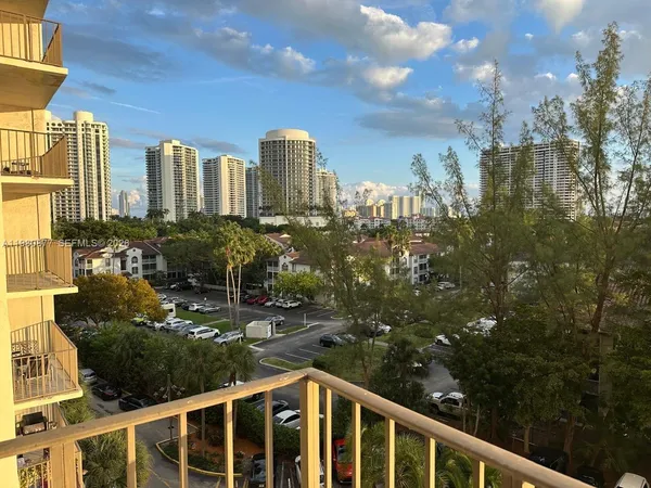 a view of city from balcony