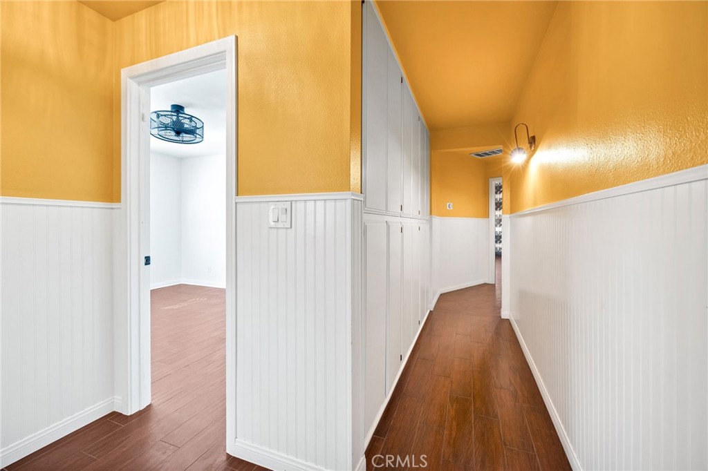 26655 Del Rosa Drive Hemet, CA 92544 - Photo 28 of 57 a view of hallway with wooden floor