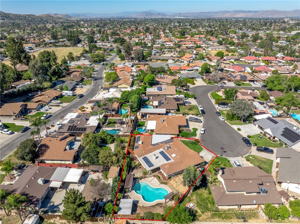 26655 Del Rosa Drive Hemet, CA 92544 - Photo 53 of 57 an aerial view of residential houses with outdoor space