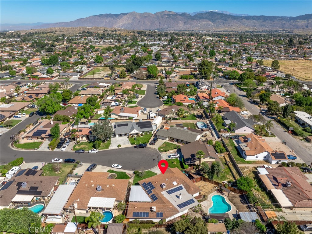 26655 Del Rosa Drive Hemet, CA 92544 - Photo 54 of 57 an aerial view of residential houses with outdoor space