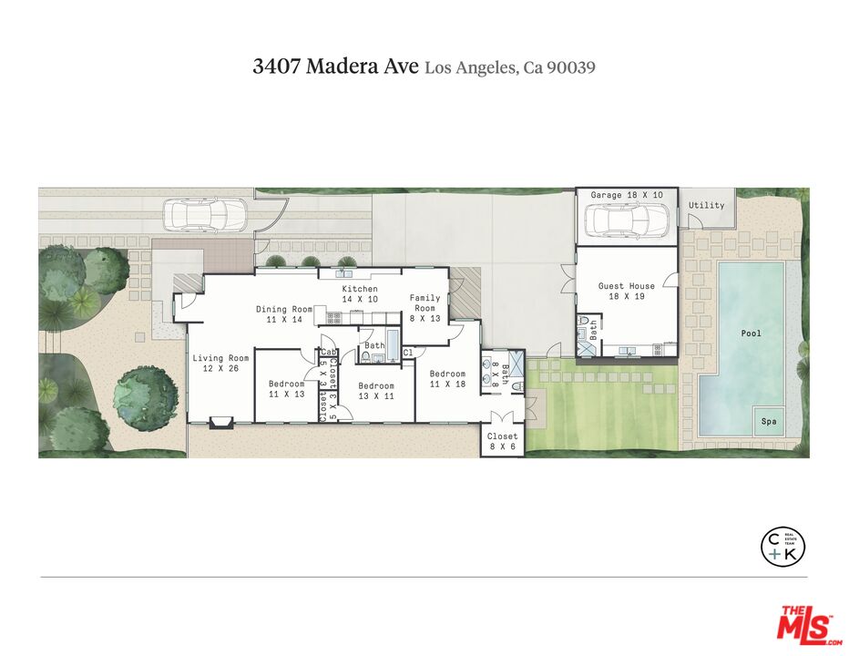 3407 Madera Avenue Los Angeles, CA 90039 - Photo 46 of 46 a black and white photo of a living room