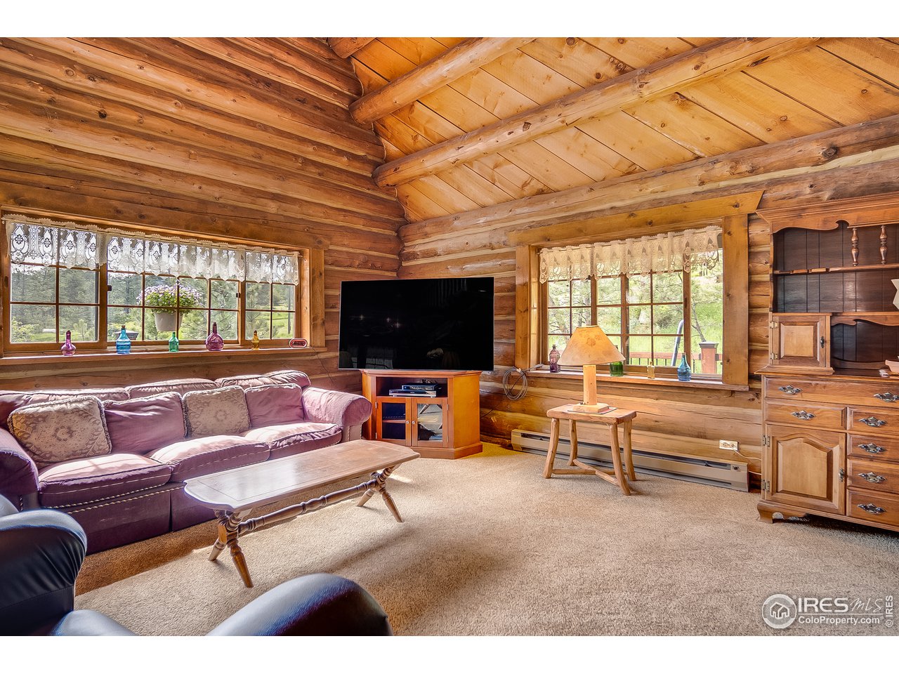 49 Moose Road Lyons, CO 80540 - Photo 26 of 40 a living room with furniture and a flat screen tv
