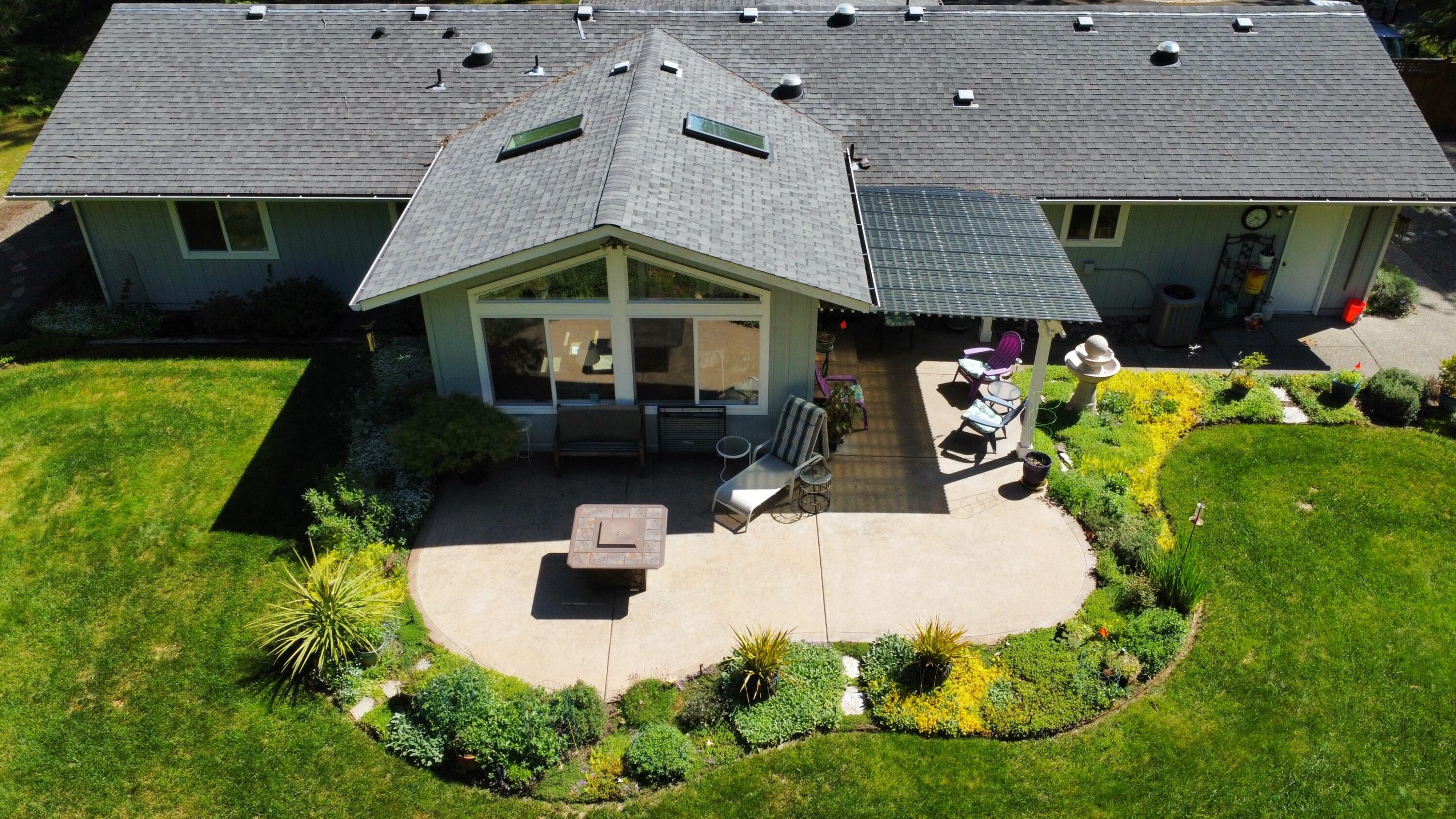 5822 New Hope Road Grants Pass, OR 97527 - Photo 28 of 36 Back yard aerial by DJI Drone