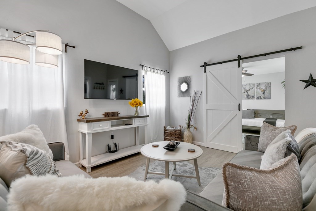 271 North Third Street Harper, TX 78631 - Photo 5 of 19 a living room with furniture and a flat screen tv