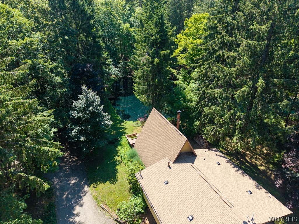 3367 Dunham Road Orangeville, NY 14569 - Photo 13 of 50 Overhead Drone view