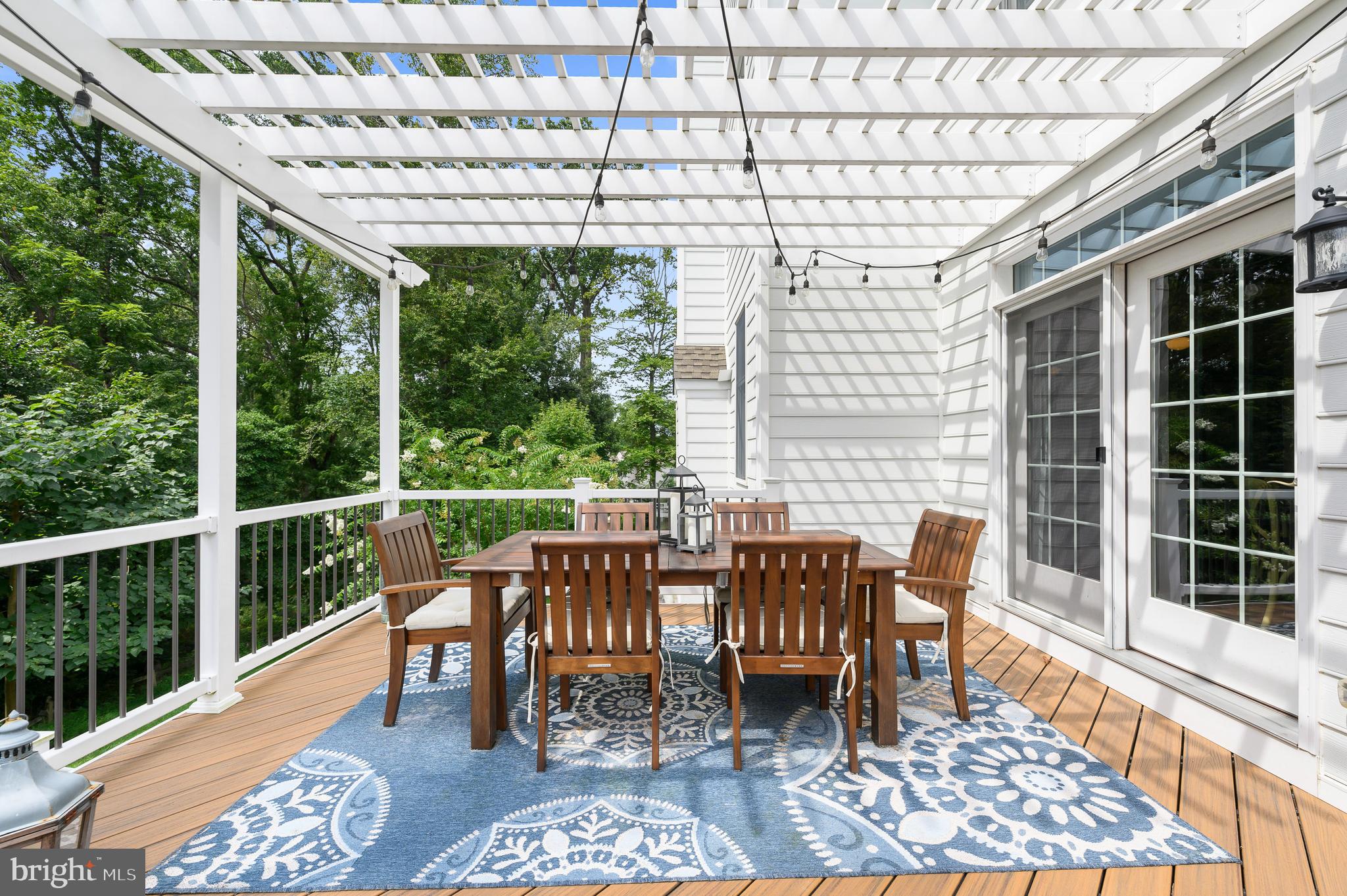 3910 Lewis Run Road Newtown Square, PA 19073 - Photo 32 of 36 Outdoor dining w/ pergola on deck