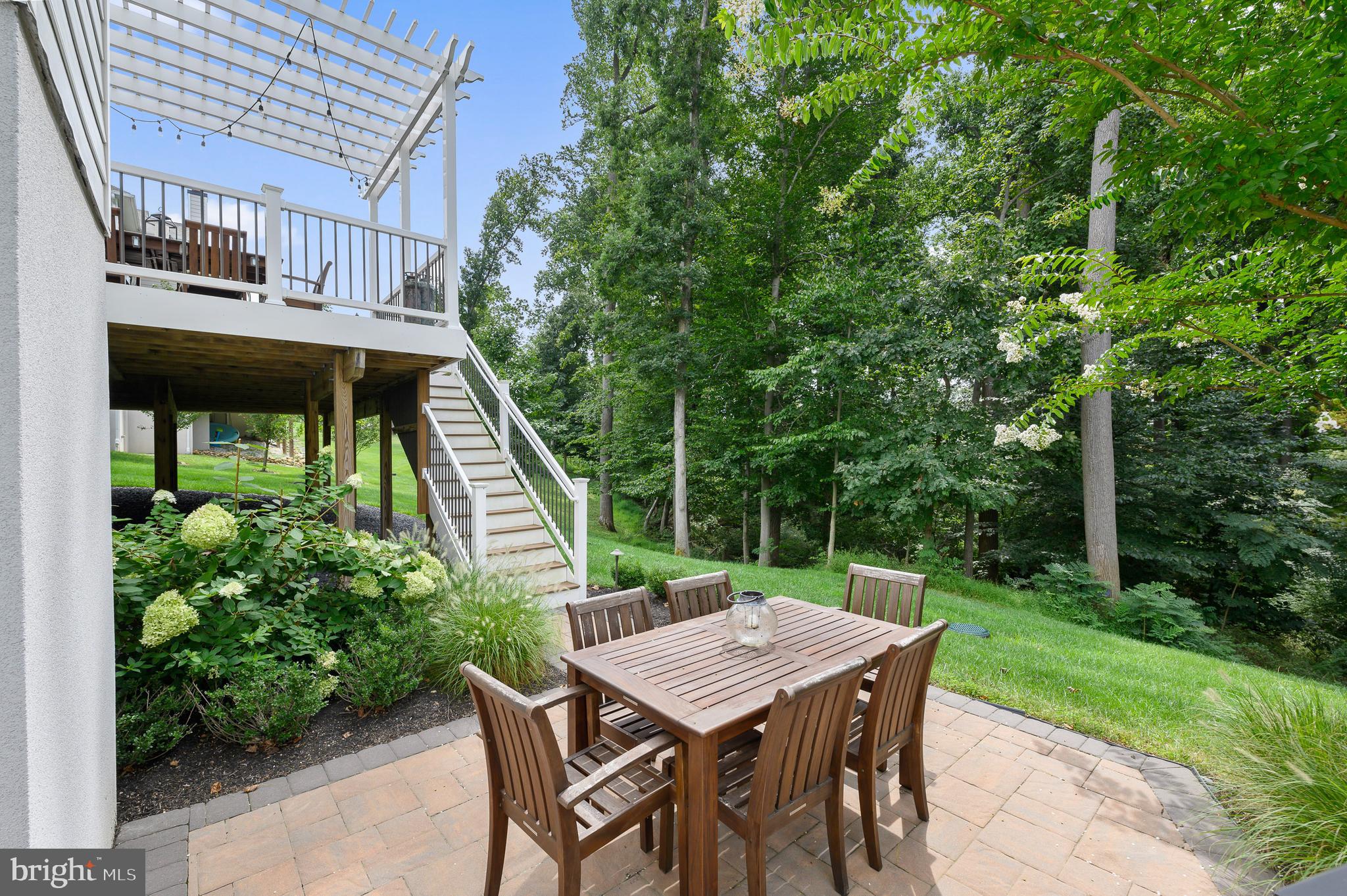 3910 Lewis Run Road Newtown Square, PA 19073 - Photo 33 of 36 Patio on terrace below deck