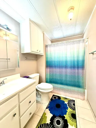 a bathroom with a toilet a sink and a shower