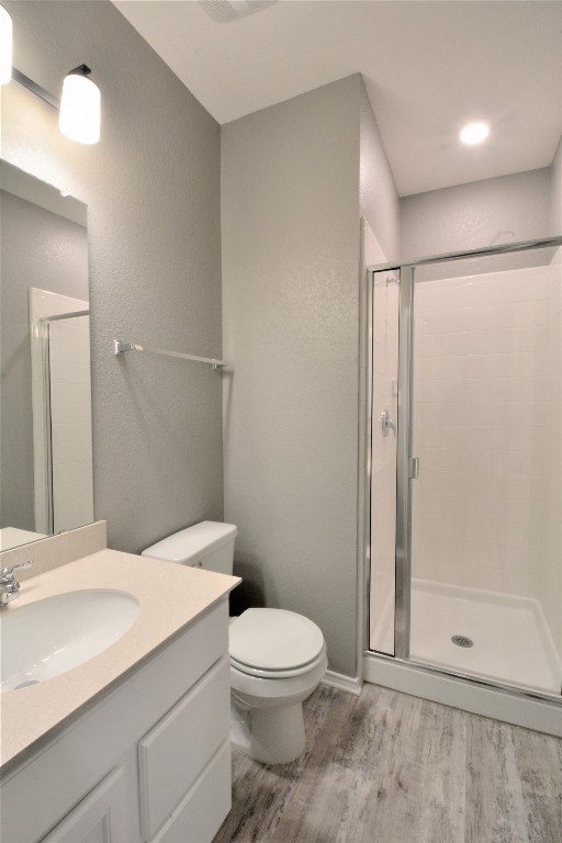 522 Thunder Valley Trail Georgetown, TX 78626 - Photo 12 of 24 a bathroom with a toilet a sink and shower