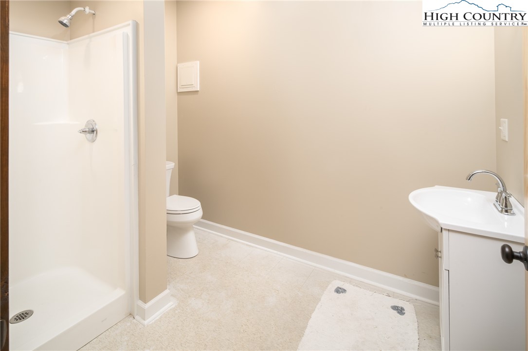 2520 Chestnut Grove Road Boone, NC 28607 - Photo 20 of 30 a bathroom with a sink a toilet and shower