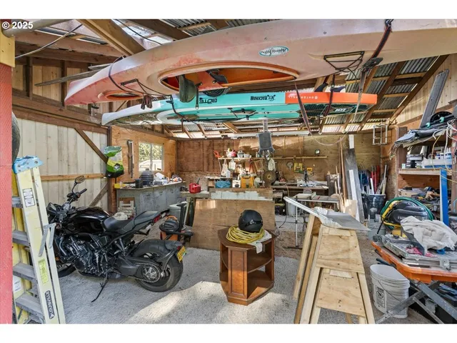 a view of a chairs and tables in patio